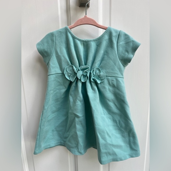 First Impressions 24M Green Formal Dress with Flower Accent - Picture 1 of 5